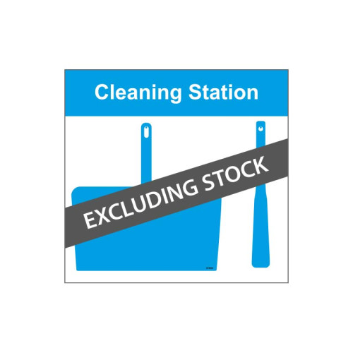 Shadow Board Cleaning Station With Stainless Steel Hooks, Style D Blue, (490mm x 470mm)