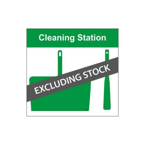 Shadow Board Cleaning Station With Stainless Steel Hooks, Style D Green, (490mm x 470mm)