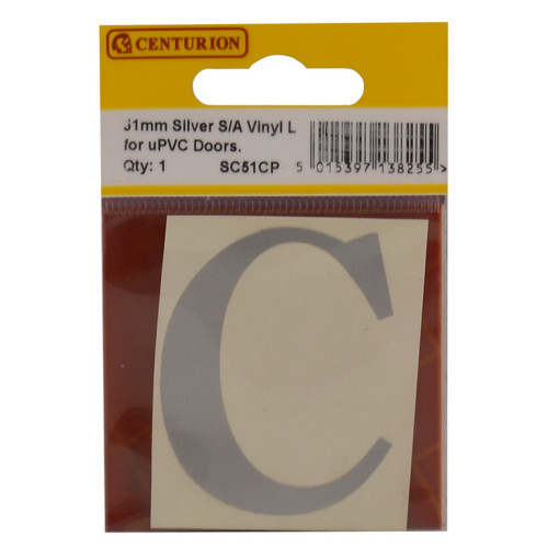 Silver Font Vinyl Letter C SC51CP