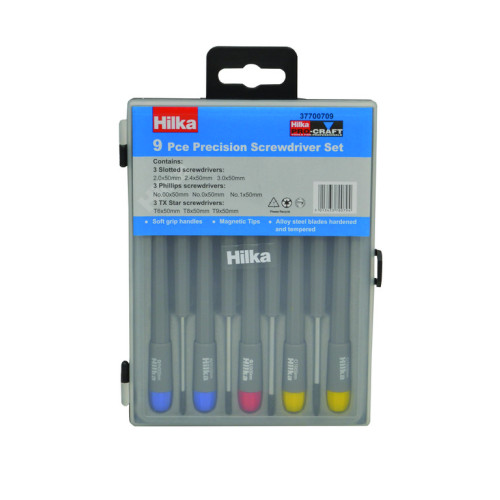 Hilka 9pc Precision Screwdriver Set 