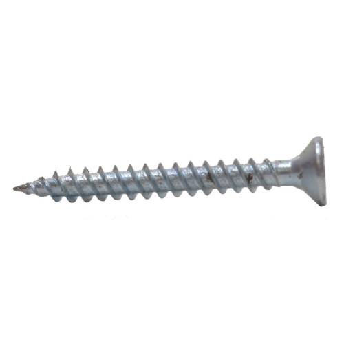 1 1/4" x 6 ZP Cross Recessed Hardened Twin Thread Woodscrews with Countersunk Head (200)