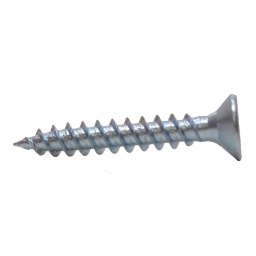 1 1/4" x 10 ZP Cross Recessed Hardened Twin Thread Woodscrews with Countersunk Head (200)