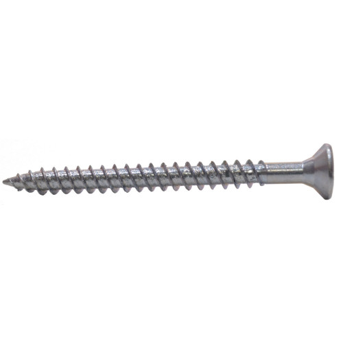 2 1/2" x 12 ZP Cross Recessed Hardened Twin Thread Woodscrews with Countersunk Head (100)