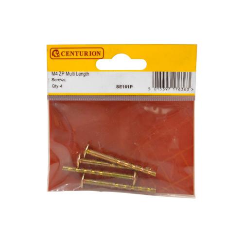 Multi Length Screws - M4 - 20-45mm - (Pack of 4)