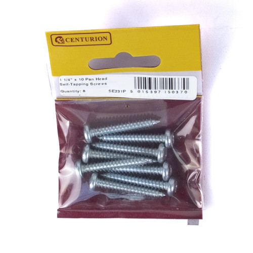 Pozi Pan Head Self Tapping Screws, 1&Acirc;&frac14;" x 10, ZP