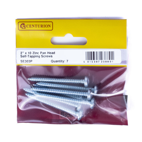 Pozi Pan Head Self Tapping Screws, 2" x 10, ZP
