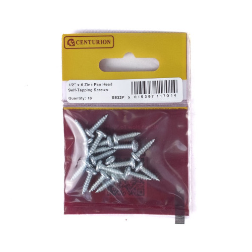 Pozi Pan Head Self Tapping Screws, &Acirc;&frac12;" x 6, ZP