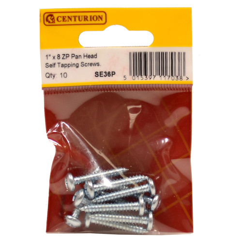 Pozi Pan Head Self Tapping Screws, 1" x 8, ZP