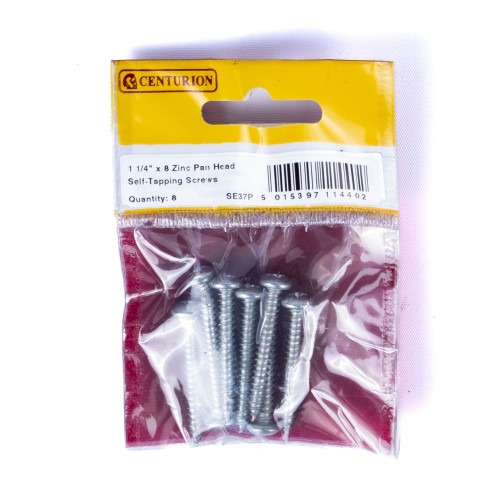 Pozi Pan Head Self Tapping Screws, 1 &Acirc;&frac14;" x 8, ZP