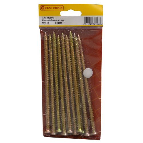 7.5mm x 152mm Concrete Frame Screws (Pack of 10)