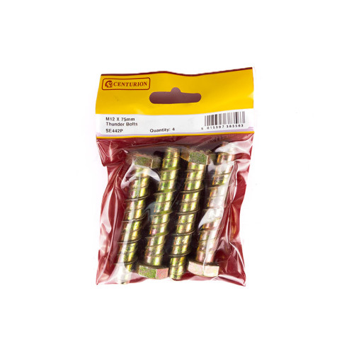 M12 X 75mm Thunder Bolts (Pack of 4)