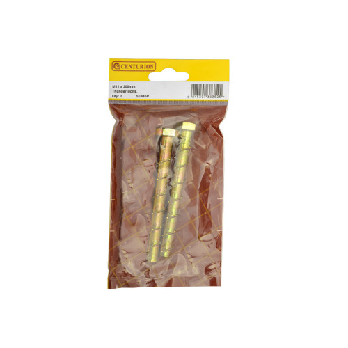 M12 X 200mm Thunder Bolts (Pack of 2)