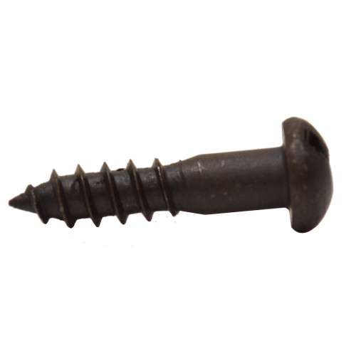 3/4" x 8 Pozi Round Head Woodscrew - Black Japanned - (200)