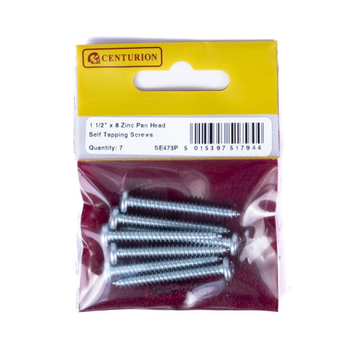 Pozi Pan Head Self Tapping Screws, 1&Acirc;&frac12;" x 8, ZP