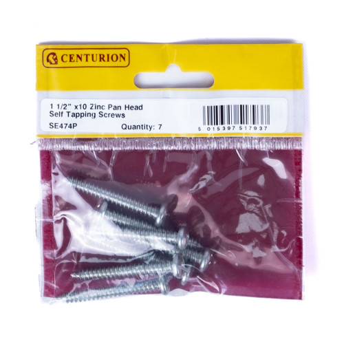 Pozi Pan Head Self Tapping Screws, 1&Acirc;&frac12;" x 10, ZP