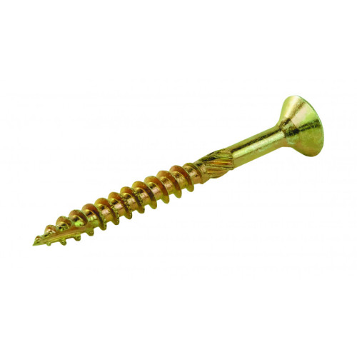 High Performance Multi Purpose Woodscrew - Pozi - 4 x 25mm - Zinc Yellow Passivated (200)