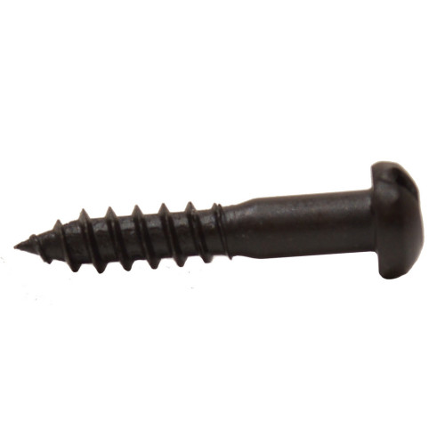 3/4" x 6 Pozi Round Head Woodscrew - Black Japanned - (200)