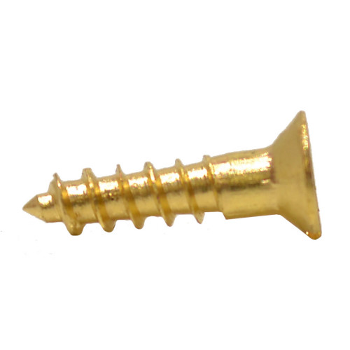 1/2" x 4 Slotted Brass Woodscrew - Countersunk Head - (200)