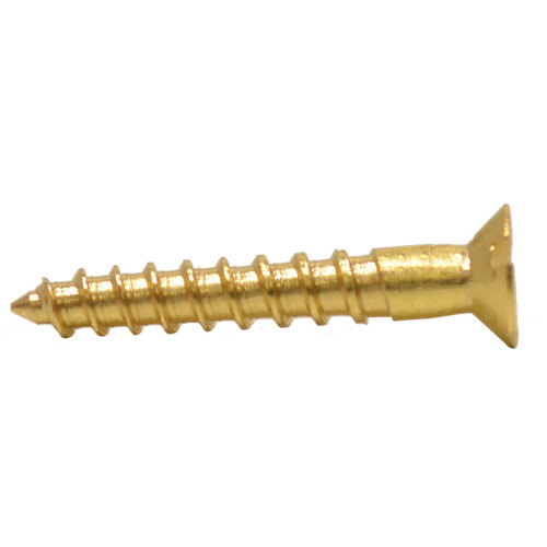 3/4" x 4 Slotted Brass Woodscrew - Countersunk Head - (200)