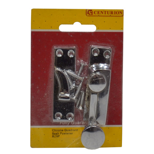 Chrome Quadrant Sash Fastener, Polished Chrome, 60mm SL24P