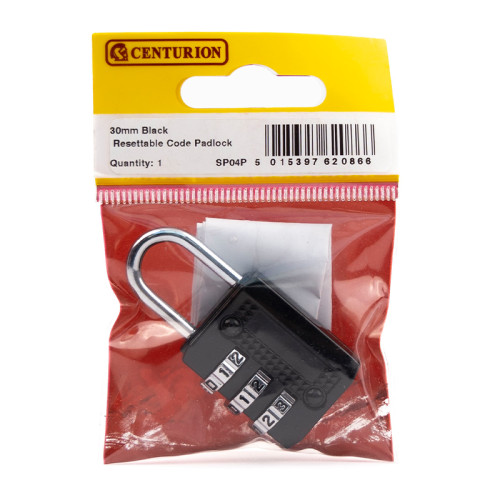 Steel Resettable Code Padlock, 30mm