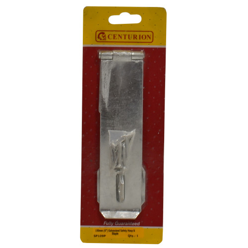 150mm (6") BZP Safety Hasp & Staple