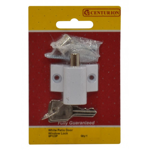 Window and Patio Lock, White, 45mm x 35mm