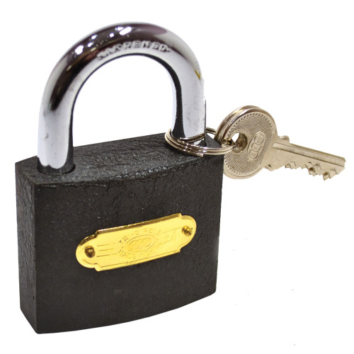 Iron 'Tri-Circle' Padlocks, 63mm