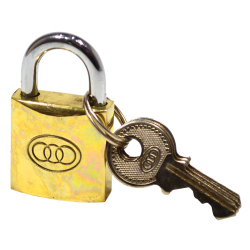 Brass 'Tri-Circle' Padlocks, 25mm