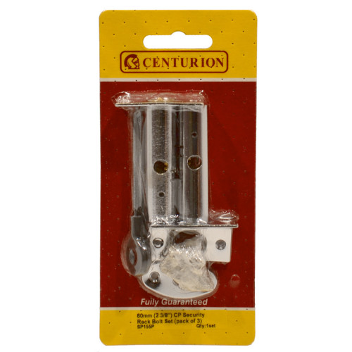 Security Rack Bolt Set, Chromed, 60mm