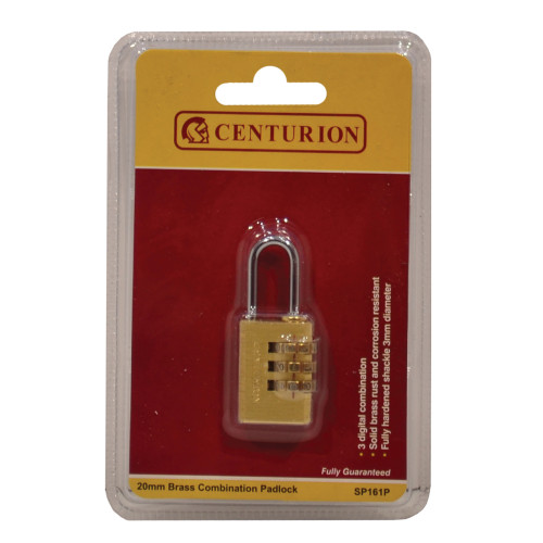 Combination Padlocks, 3 Wheel, 20mm