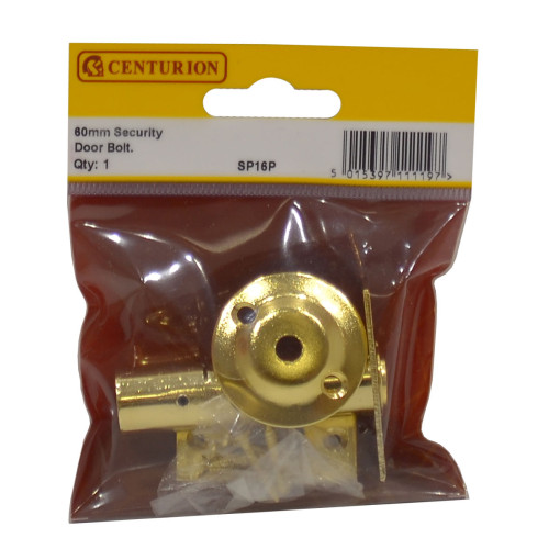 Security Rack Bolts, Door Bolt, Brass, 60mm