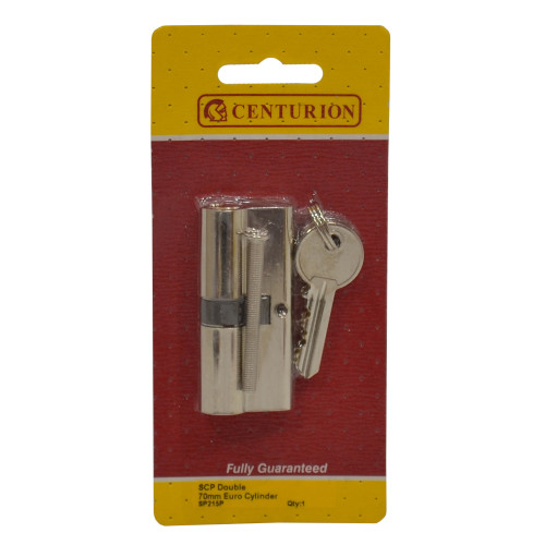 Euro Profile Cylinders, Nickel Plated, 70mm