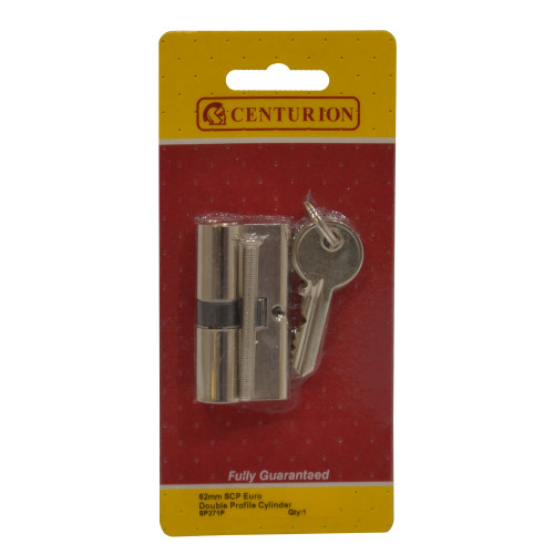 Euro Profile Cylinders, Nickel Plated, 60mm