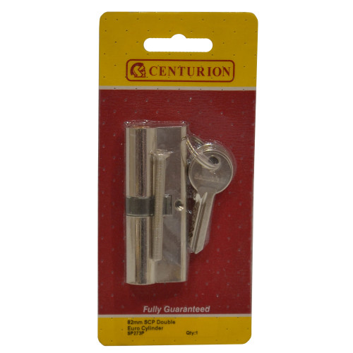 Euro Profile Cylinders, Nickel Plated, 80mm