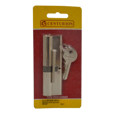 Euro Profile Cylinders, Nickel Plated, 100mm