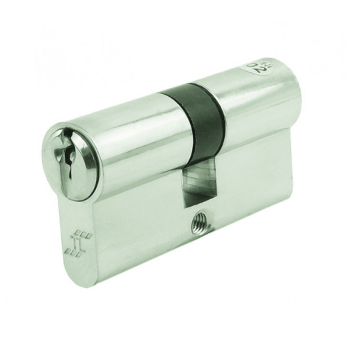 Euro Profile Cylinders, Nickel Plated, 90mm
