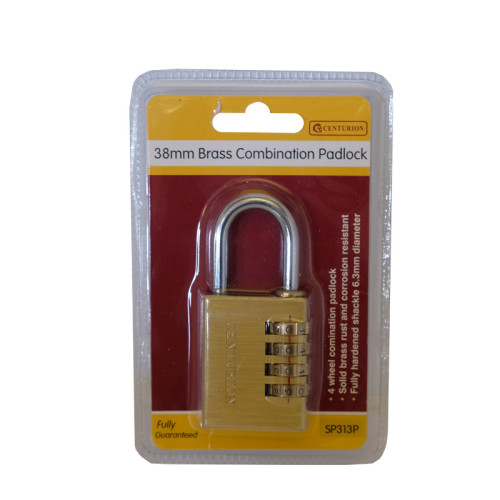Combination Padlocks, 4 Wheel, 38mm