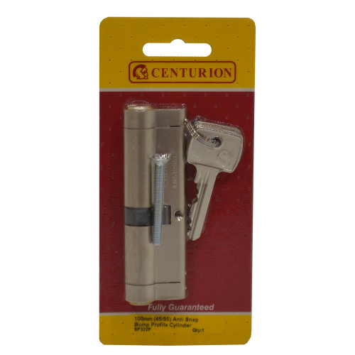 Anti-Snap & Bump Euro Profile Cylinders, Nickel Plated, 100mm