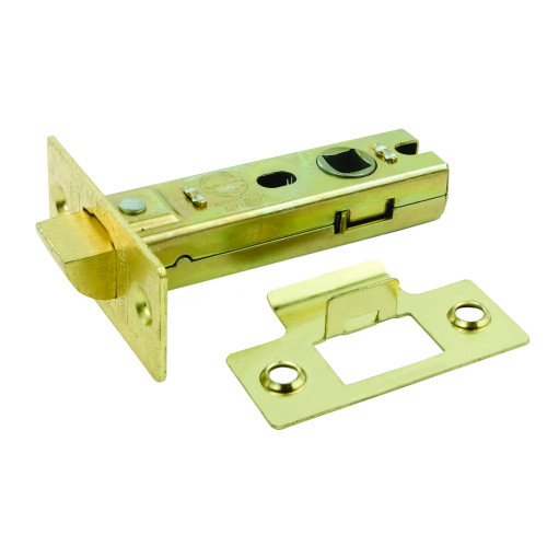 Heavy Duty Tubular Latches, Brassed, 75mm