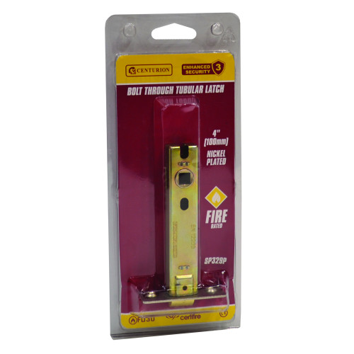 Heavy Duty Tubular Latches, Nickel Plated, 100mm