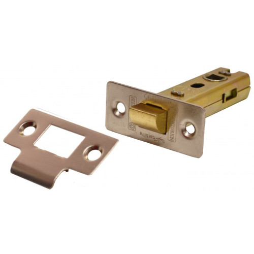 Heavy Duty Tubular Latches, Satin Nickel Plated, 100mm