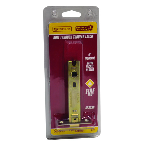 100mm SNP Bolt Through Tubular Latch CE Fire Rated