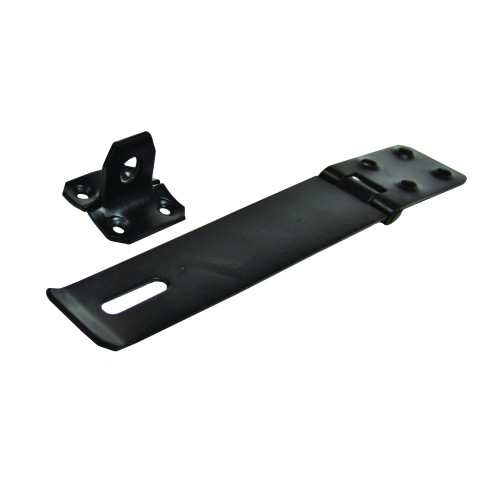 Safety Hasp and Staples, Epoxy Black, 150mm