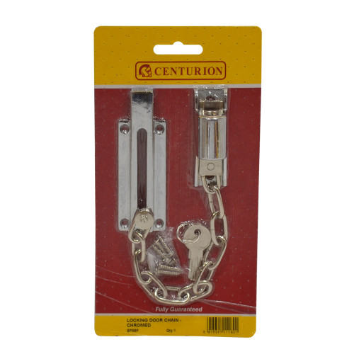 Steel Locking Door Chain, Chromed
