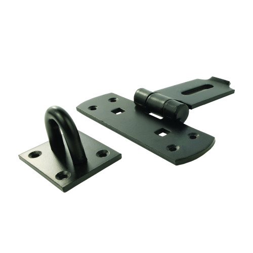 Heavy Vertical Hasp, Black, 150mm