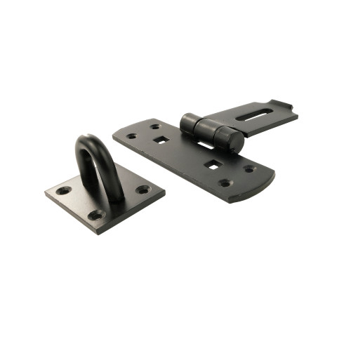 Heavy Vertical Hasp, Black, 150mm