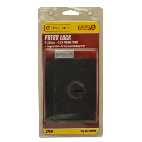 Press Locks, Black, 127mm