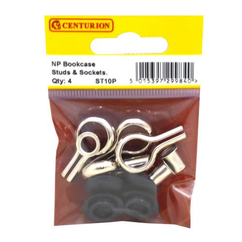 NP Bookcase Studs & Sockets (Pack of 4)