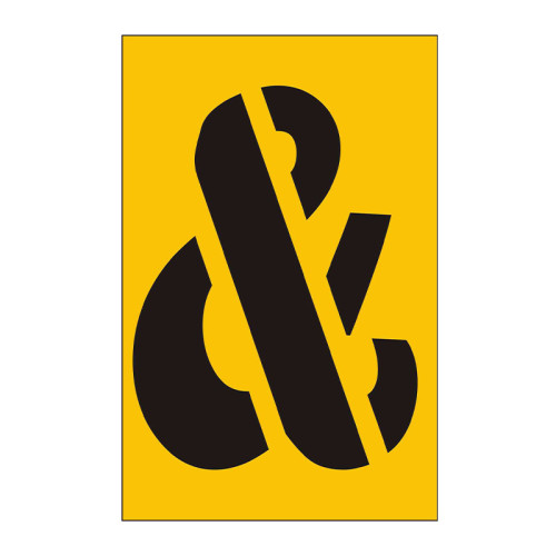 50mm Stencil, Character '&'